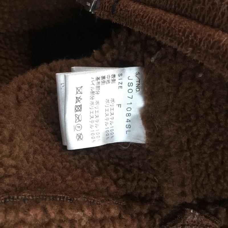 ジーナシス JEANASIS ジャケット、上着 ジャンパー、ブルゾン JS071084SL 18AW ボアB-3 FREE 無地 茶 / ブラウン /  レディース USED 古着 中古 10065180