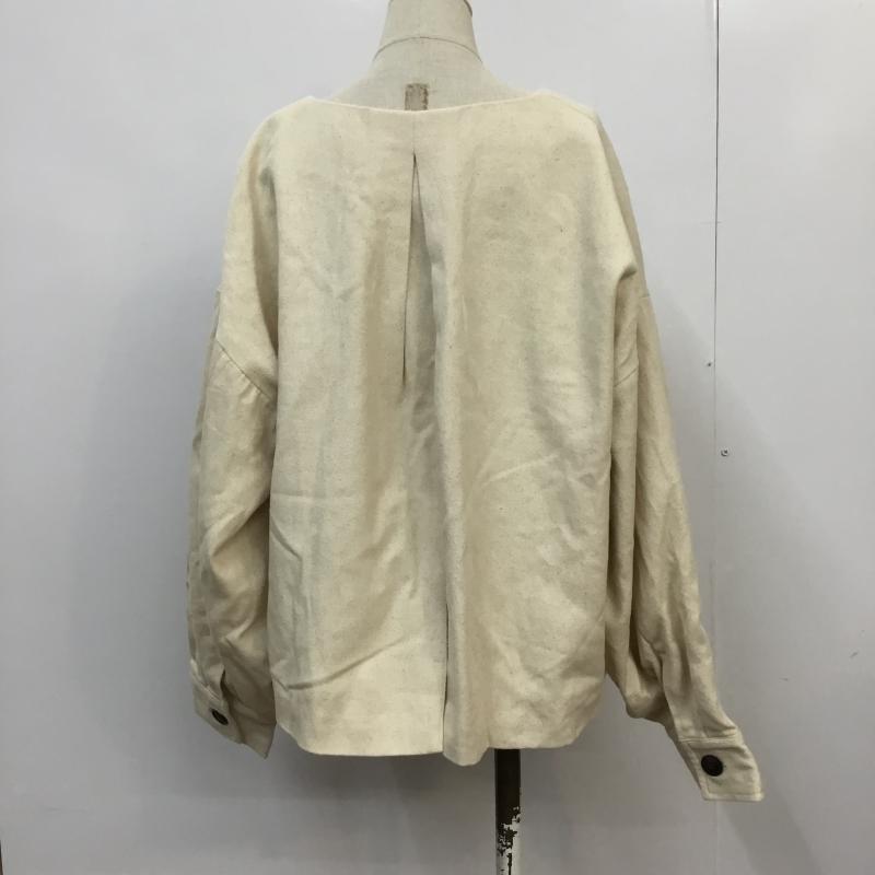 リエディ Re:EDIT ジャケット、上着 ジャケット、ブレザー M 無地 ベージュ / ベージュ /  レディース USED 古着 中古 10065199