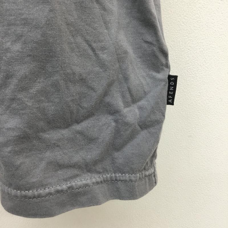アフェンズ Afends Tシャツ 半袖 L ロゴ、文字 灰 / グレー /  メンズ USED 古着 中古 10065243