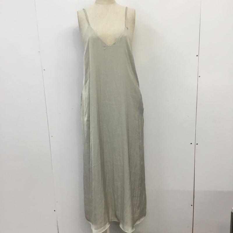 グローバルワーク GLOBAL WORK ワンピース ロングスカート FREE 無地 灰 / グレー /  レディース USED 古着 中古 10065247