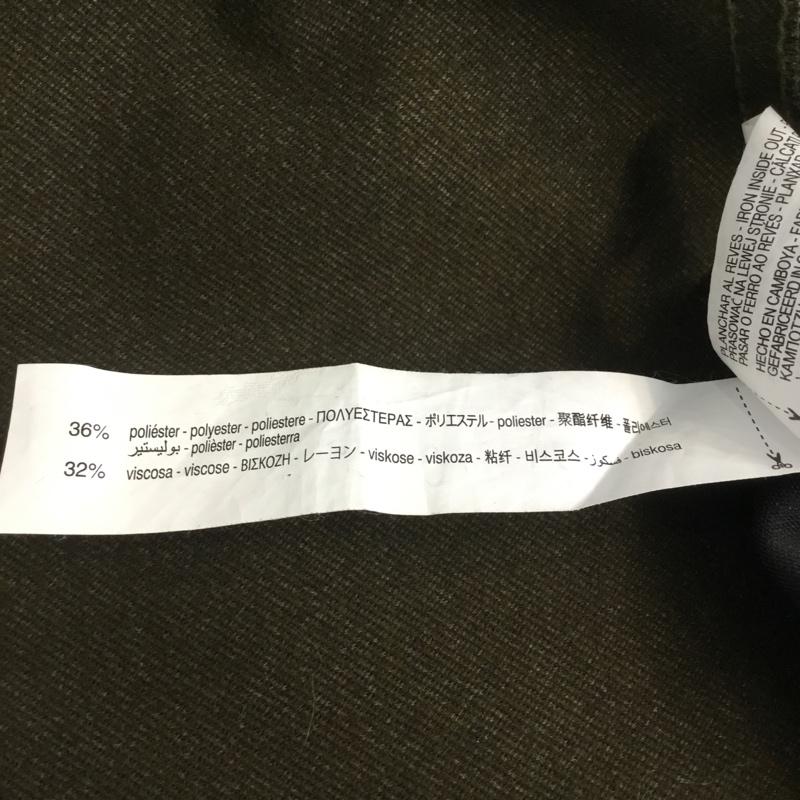 ザラウーマン ZARA WOMAN スカート ひざ丈スカート S 無地 カーキ / カーキ /  レディース USED 古着 中古 10065382