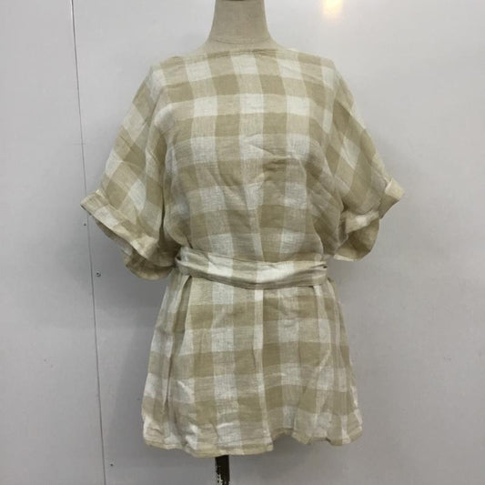 ザラ ZARA カットソー 半袖 S チェック マルチカラー / マルチカラー /  レディース USED 古着 中古 10065385