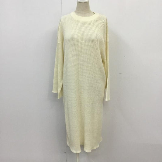 センスオブプレイスバイアーバンリサーチ SENSE OF PLACE by URBAN RESEARCH ワンピース ロングスカート AA94-22A020 ニットチュニック サイドスリット FREE 無地 アイボリー / アイボリー /  レディース USED 古着 中古 10065507