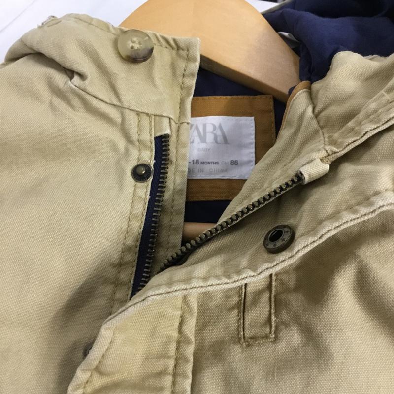 ザラ ZARA ジャケット、上着 ジャンパー、ブルゾン 85cm 無地 ベージュ / ベージュ /  ボーイズ USED 古着 中古 10065568