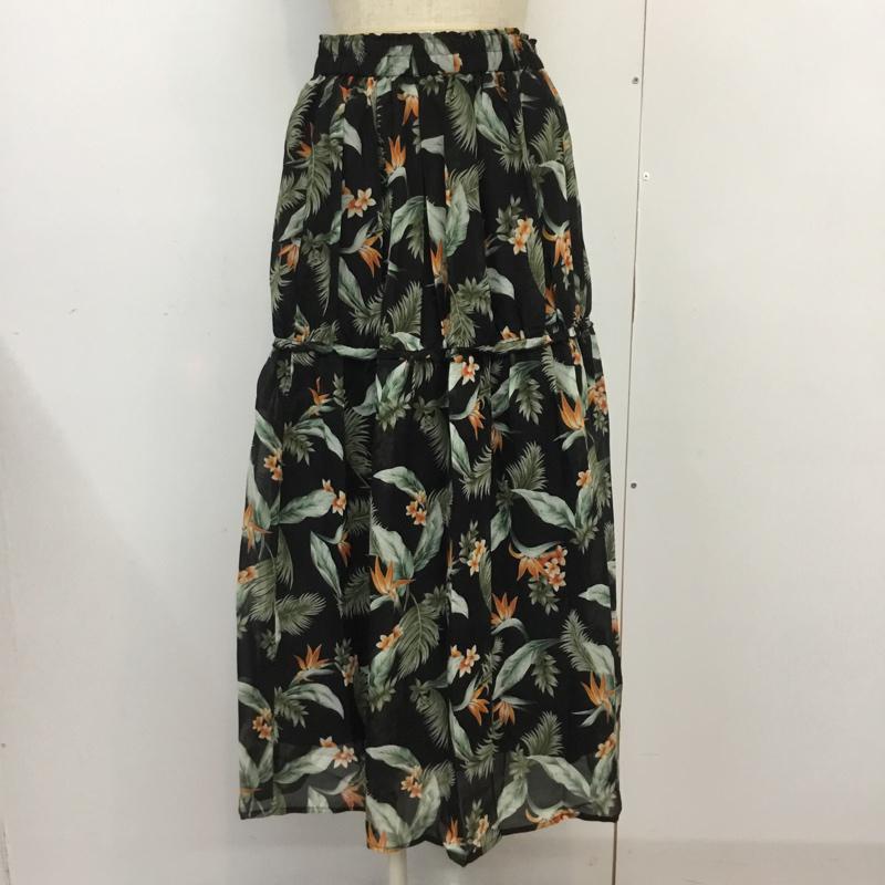 ジーナシス JEANASIS スカート ロングスカート JS050159AK リーフガラロングスカート FREE 総柄 マルチカラー / マルチカラー /  レディース USED 古着 中古 10065575