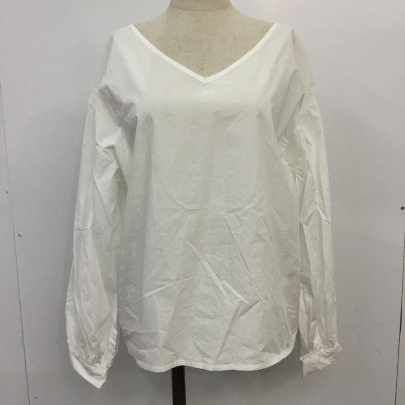 ビーミング バイ ビームス B:MING by BEAMS カットソー 長袖 M 無地 白 / ホワイト /  レディース USED 古着 中古 10065582