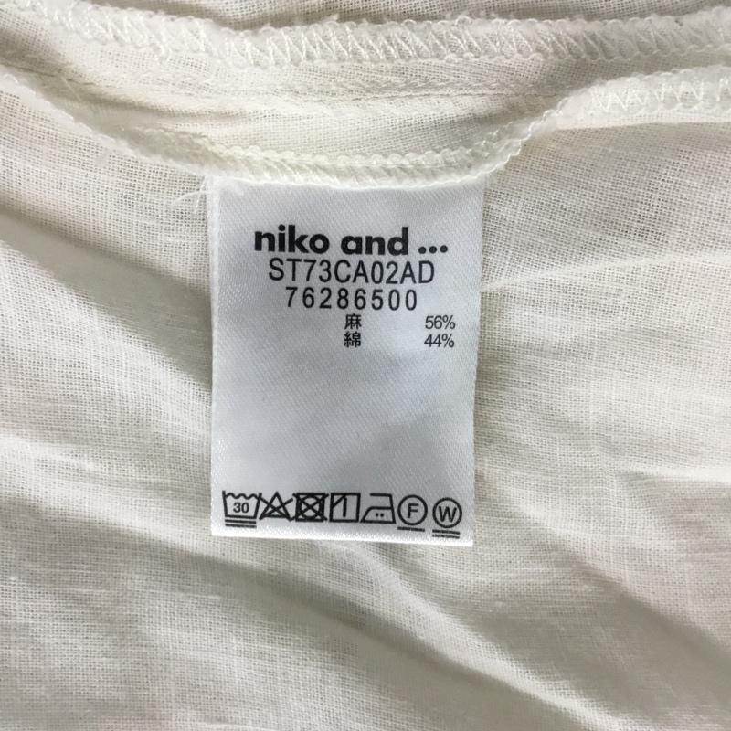 ニコアンド niko and... シャツ、ブラウス 長袖 M 無地 アイボリー / アイボリー /  レディース USED 古着 中古 10065586