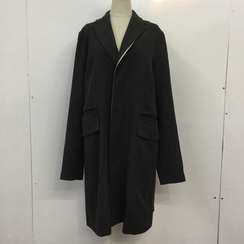 ユキコカワサキ Yukiko Kawasaki ジャケット、上着 ジャケット、ブレザー ロング 無地 チャコールグレー / チャコールグレー /  レディース USED 古着 中古 10065588