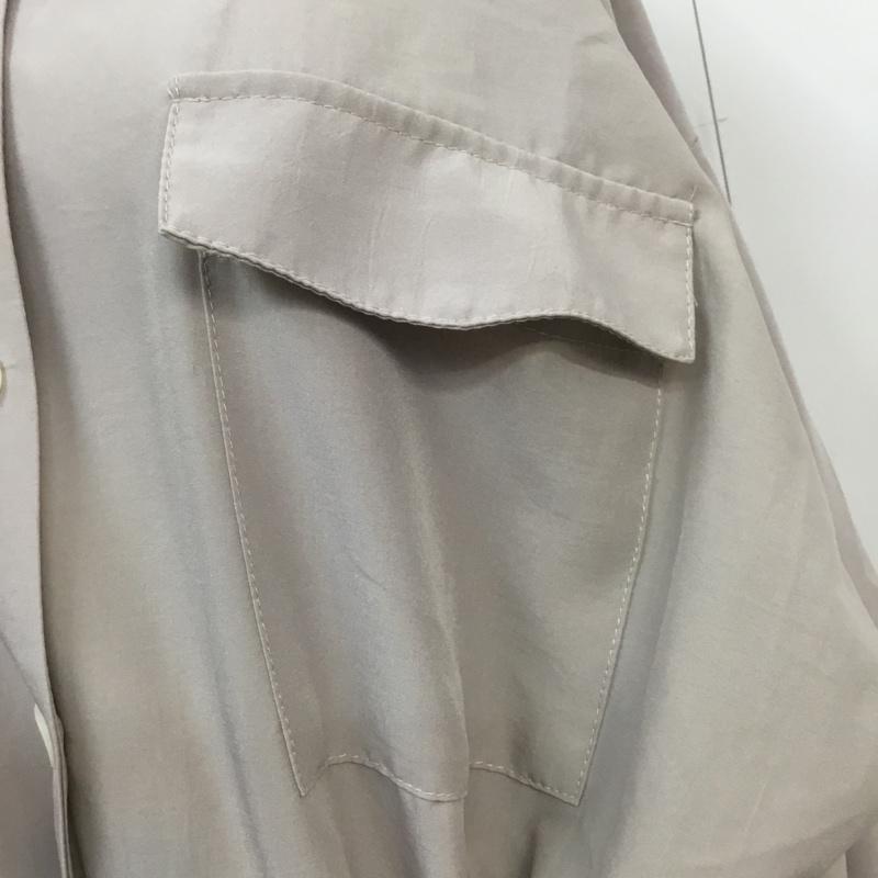 ダブルクローゼット w closet シャツ、ブラウス 長袖 313764 スパンブロード ウエスト ドロストシャツ 無地 桃 / ピンク /  レディース USED 古着 中古 10065590