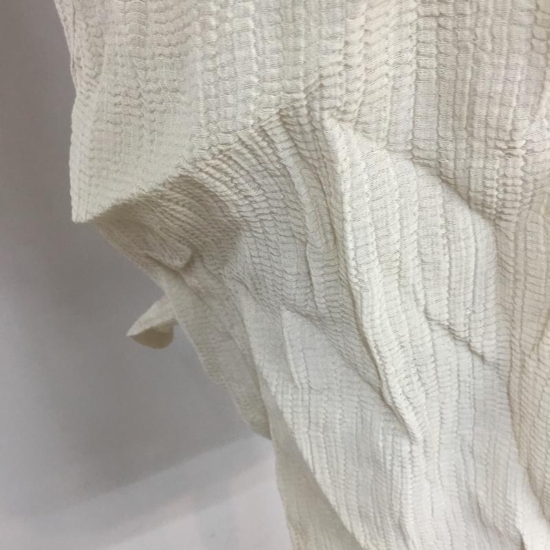 ダブルクローゼット w closet カットソー 長袖 313838 キャンディースリーブ ラウンドテイルプルオーバー 無地 アイボリー / アイボリー /  レディース USED 古着 中古 10065593