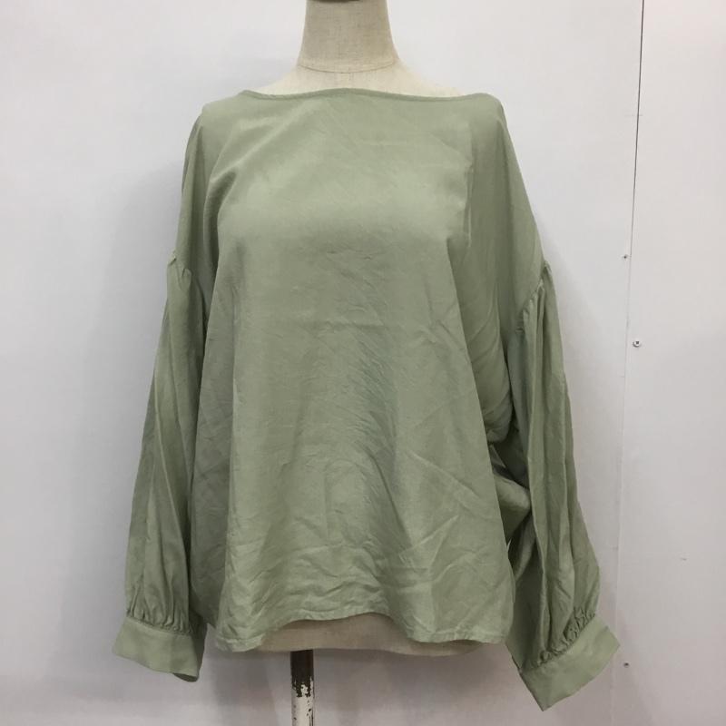 アーバンリサーチ URBAN RESEARCH シャツ、ブラウス 長袖 WH96-23M015 テンセルブラウス FREE 無地 薄緑 / ライトグリーン /  レディース USED 古着 中古 10065610