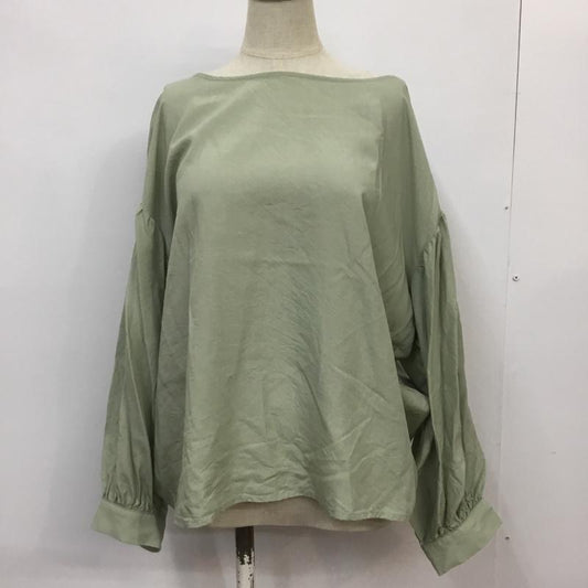 アーバンリサーチ URBAN RESEARCH シャツ、ブラウス 長袖 WH96-23M015 テンセルブラウス FREE 無地 薄緑 / ライトグリーン /  レディース USED 古着 中古 10065610
