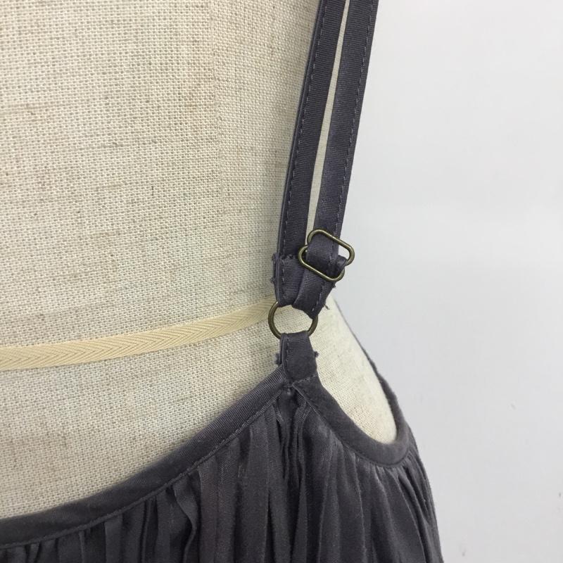 フリークスストア FREAK'S STORE ワンピース ロングスカート 20FWWQN1418 サテンプリーツ 2WAYワンピース FREE 無地 紺 / ネイビー /  レディース USED 古着 中古 10065619