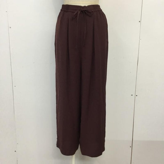 アズールバイマウジー AZUL BY MOUSSY パンツ スラックス 250DAH31-018H リラックスルーズパンツ ストレート S 無地 えんじ / ワインレッド /  レディース USED 古着 中古 10065625