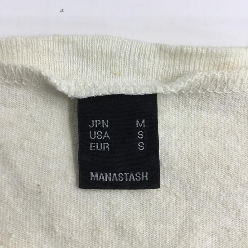 マナスタッシュ MANASTASH ワンピース ひざ丈スカート 7243001 カットソー M ボーダー柄 紺 / ネイビー / X えんじ / ワインレッド / X アイボリー / アイボリー /  レディース USED 古着 中古 10065631