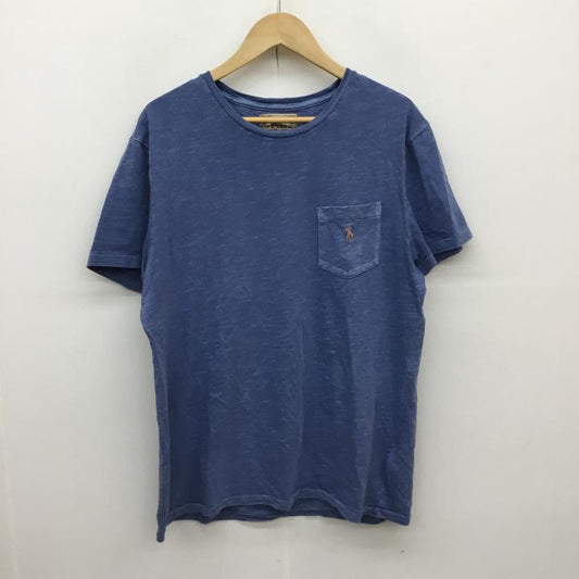 ポロラルフローレン POLO RALPH LAUREN Tシャツ 半袖 L ロゴ、文字 青 / ブルー /  メンズ USED 古着 中古 10065662
