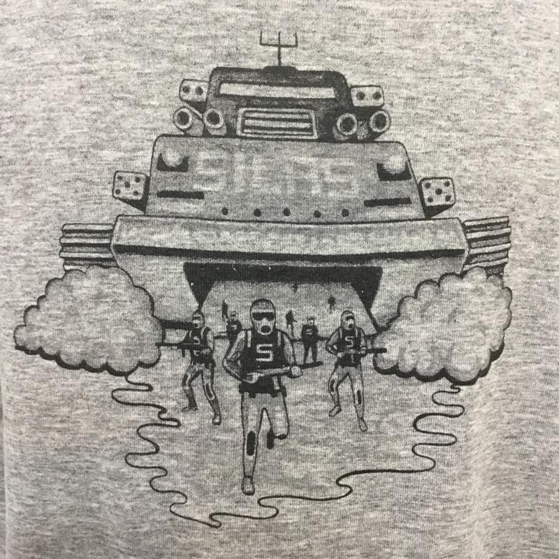 サイラス SILAS Tシャツ 半袖 L プリント 灰 / グレー /  メンズ USED 古着 中古 10065667