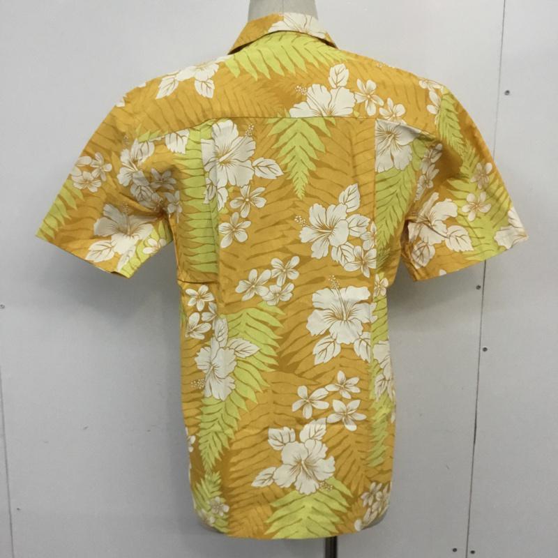 古着 USED シャツ、ブラウス 半袖 ハワイアン アロハシャツ S 総柄 白 / ホワイト / X 橙 / オレンジ / X 黄 / イエロー /  メンズ USED 古着 中古 10065679