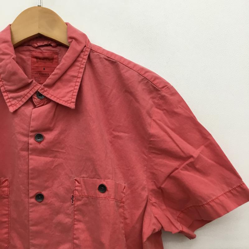 リーバイス Levi's シャツ、ブラウス 半袖 後染め M 桃 / ピンク /  メンズ USED 古着 中古 10065681