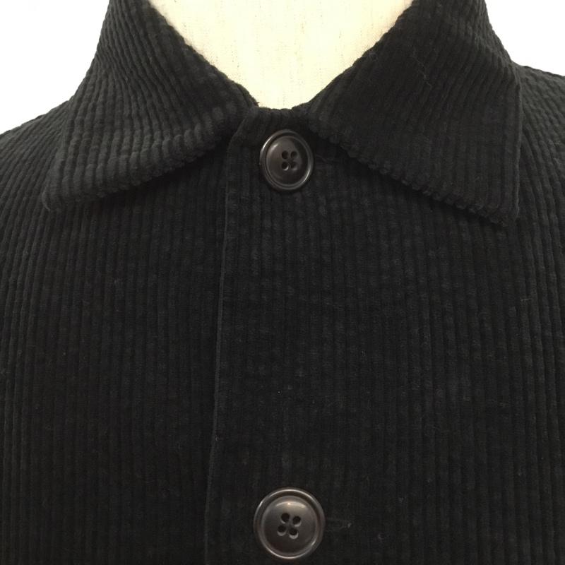 アバハウス ABAHOUSE シャツ、ブラウス 長袖 コーデュロイ 44 無地 黒 / ブラック /  メンズ USED 古着 中古 10065793