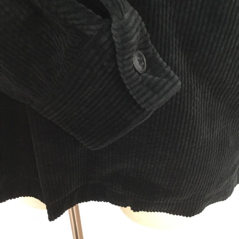 アバハウス ABAHOUSE シャツ、ブラウス 長袖 コーデュロイ 44 無地 黒 / ブラック /  メンズ USED 古着 中古 10065793