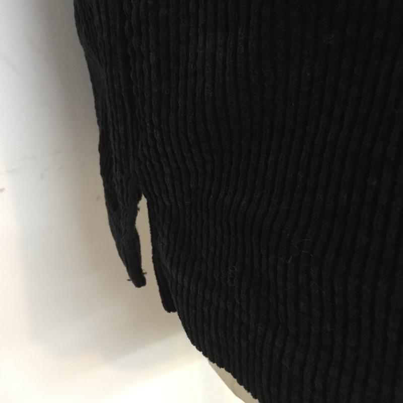 アバハウス ABAHOUSE シャツ、ブラウス 長袖 コーデュロイ 44 無地 黒 / ブラック /  メンズ USED 古着 中古 10065793