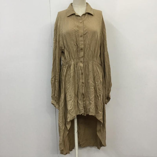 スライ SLY シャツ、ブラウス 長袖 030CSK30-6550 BACK LONG SH FREE 無地 ベージュ / ベージュ /  レディース USED 古着 中古 10065842