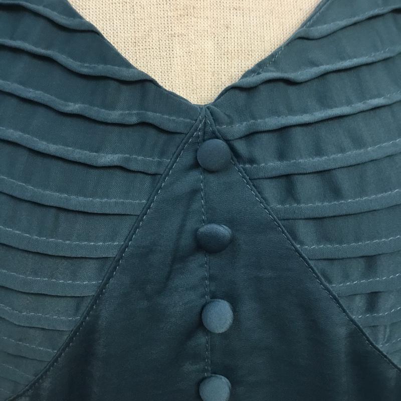 マウジー MOUSSY ワンピース ロングスカート 010DSS30-1800 VINTAGE SATINドレス タグ付き 1 無地 青 / ブルー /  レディース USED 古着 中古 10065893