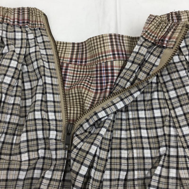 キャンディストリッパー Candy Stripper スカート ミニスカート CHECK BELTED PLEATS SKIRT 2 チェック ベージュ / ベージュ /  レディース USED 古着 中古 10065953