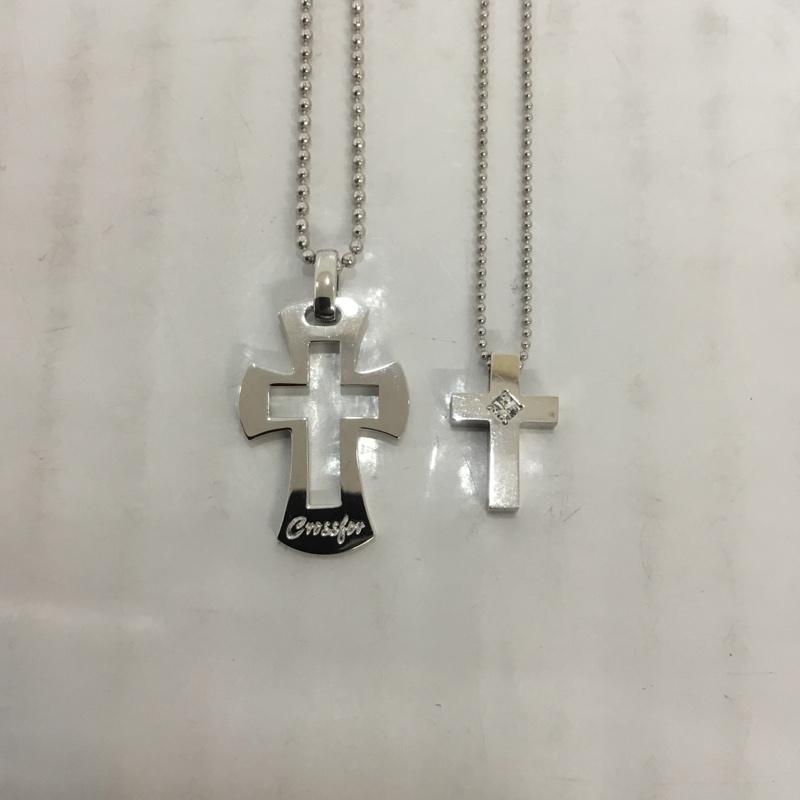 クロスフォーニューヨーク CROSSFORNEWYORK アクセサリー ネックレス、ペンダント White Lovers-1 SV925 NPN222 ペアペンダント タグ付き  銀 / シルバー /  レディース USED 古着 中古 10065995