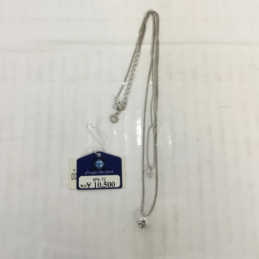 クロスフォーニューヨーク CROSSFORNEWYORK アクセサリー ネックレス、ペンダント N.Double Stud NPN72 SV925 タグ付き  銀 / シルバー /  レディース USED 古着 中古 10065999