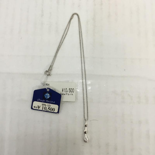 クロスフォーニューヨーク CROSSFORNEWYORK アクセサリー ネックレス、ペンダント NAMIDA NPN151 SV925 タグ付き  銀 / シルバー /  レディース USED 古着 中古 10066025