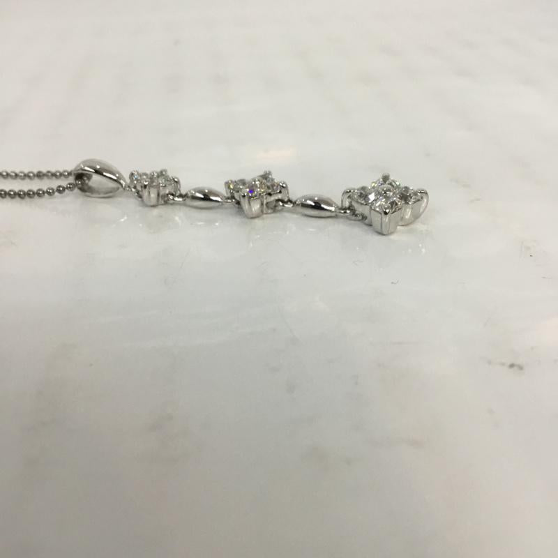 クロスフォーニューヨーク CROSSFORNEWYORK アクセサリー ネックレス、ペンダント Triple flower SV925 NPN252 タグ付き  銀 / シルバー /  レディース USED 古着 中古 10066027