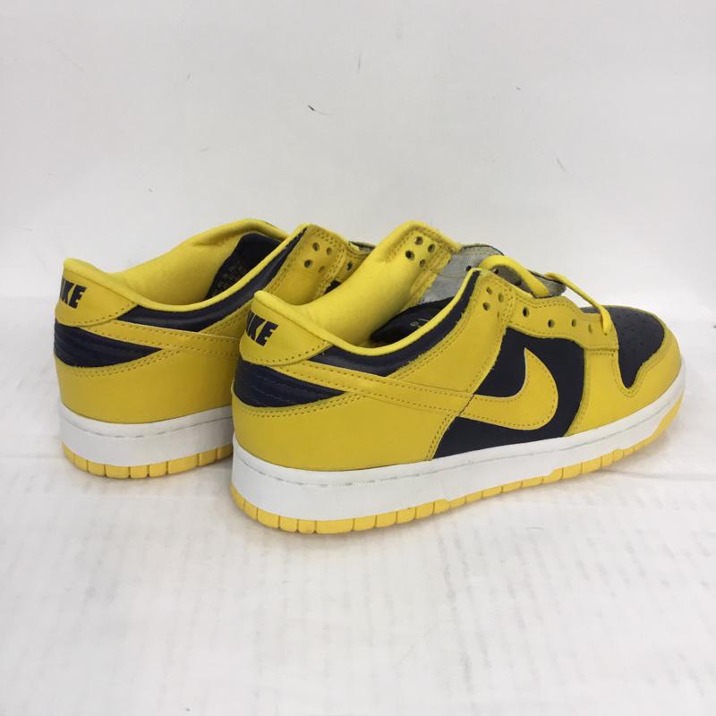 ナイキ NIKE スニーカー スニーカー 630358-741 DUNK LOW ダンク ロー 26cm 箱有 26.0cm ロゴ、文字 黄 / イエロー / X 紺 / ネイビー /  メンズ USED 古着 中古 10066072