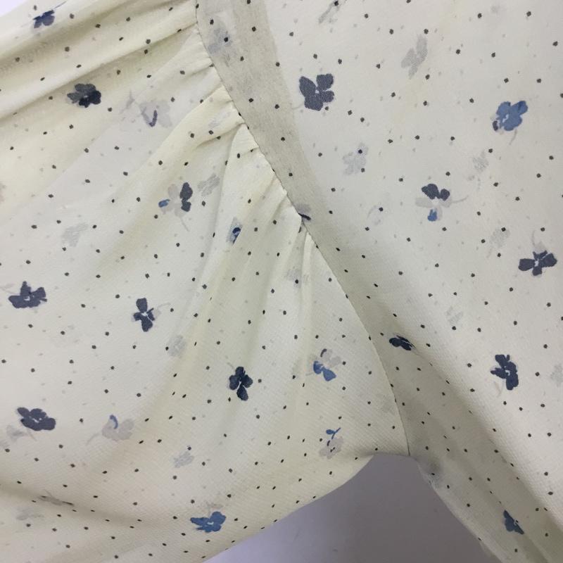 ケービーエフ KBF ワンピース ロングスカート KB87-26D140 ドット×フラワー2wayシフォンワンピース 総柄 X 花柄 黄 / イエロー /  レディース USED 古着 中古 10066228