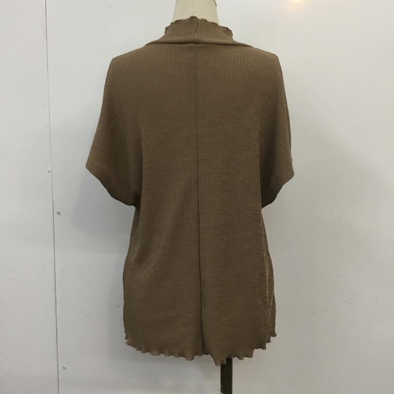 ザラ ZARA カットソー 半袖 M 無地 茶 / ブラウン /  レディース USED 古着 中古 10066241