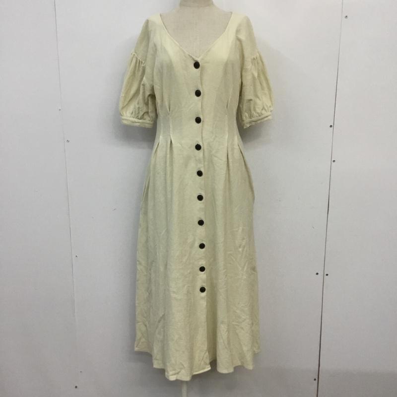 マウジー MOUSSY ワンピース ロングスカート 010CAW80-5790 ウエストタック 前開き 1 無地 アイボリー / アイボリー /  レディース USED 古着 中古 10066242