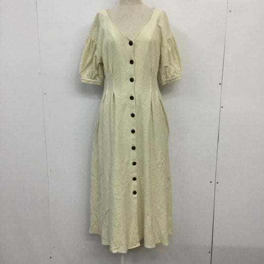 マウジー MOUSSY ワンピース ロングスカート 010CAW80-5790 ウエストタック 前開き 1 無地 アイボリー / アイボリー /  レディース USED 古着 中古 10066242