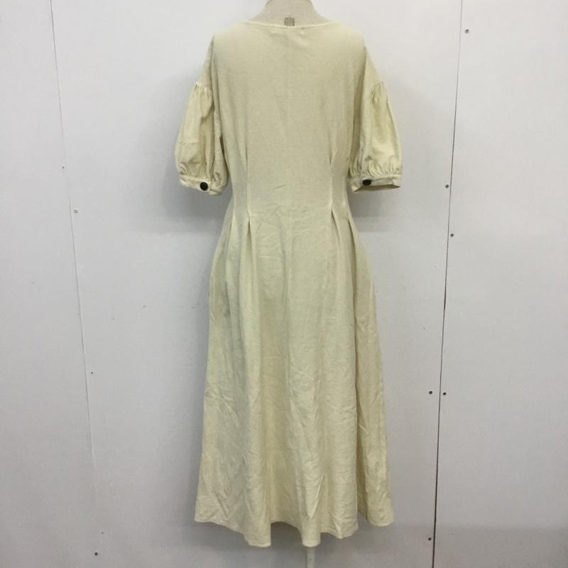 マウジー MOUSSY ワンピース ロングスカート 010CAW80-5790 ウエストタック 前開き 1 無地 アイボリー / アイボリー /  レディース USED 古着 中古 10066242
