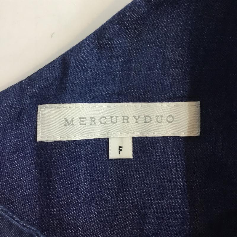 マーキュリーデュオ MERCURYDUO ワンピース ミニスカート デニム FREE 無地 インディゴ / インディゴ /  レディース USED 古着 中古 10066256