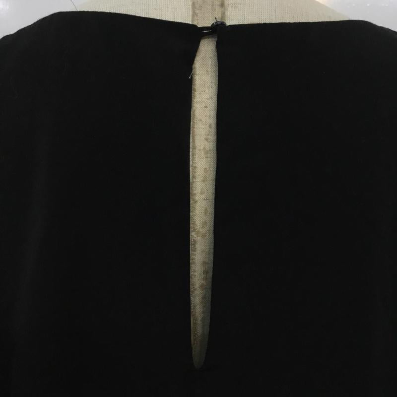 ザラベーシック ZARA BASIC ワンピース ひざ丈スカート サイドファスナー L 無地 黒 / ブラック /  レディース USED 古着 中古 10066258