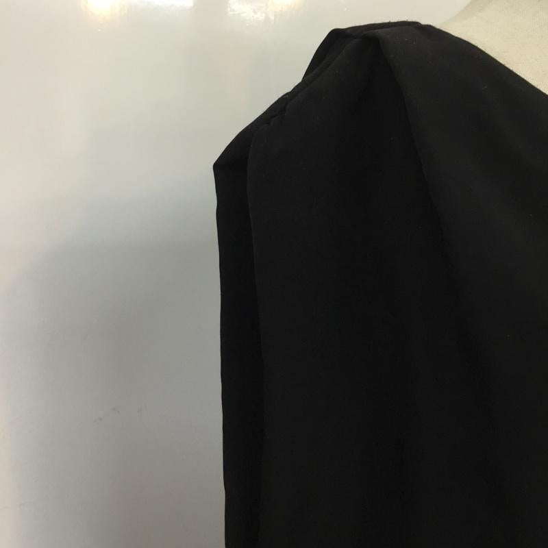 ザラベーシック ZARA BASIC ワンピース ひざ丈スカート サイドファスナー L 無地 黒 / ブラック /  レディース USED 古着 中古 10066258