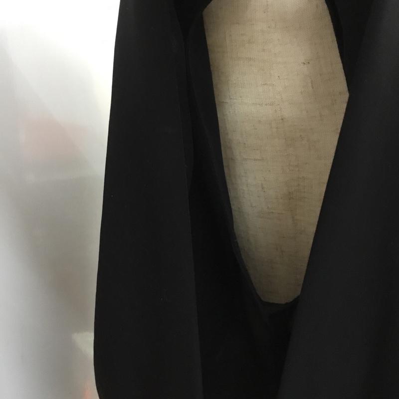 ザラベーシック ZARA BASIC ワンピース ひざ丈スカート サイドファスナー L 無地 黒 / ブラック /  レディース USED 古着 中古 10066258