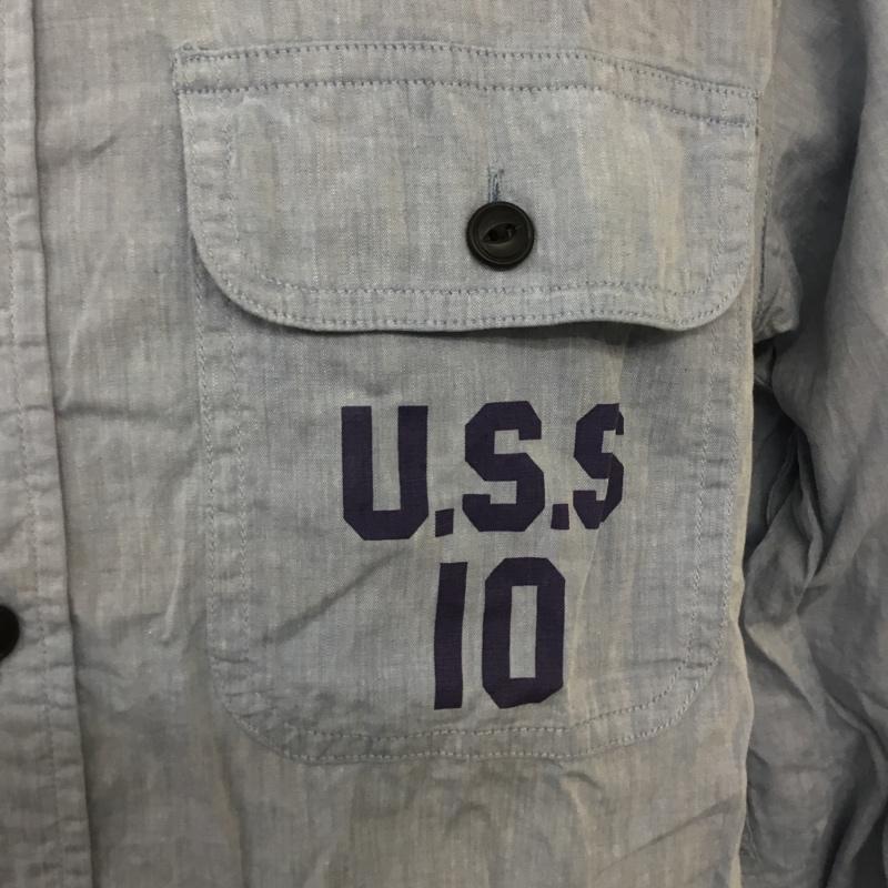 アーサスベイプ URSUS BAPE シャツ、ブラウス 長袖 M 無地 インディゴ / インディゴ /  メンズ USED 古着 中古 10066311