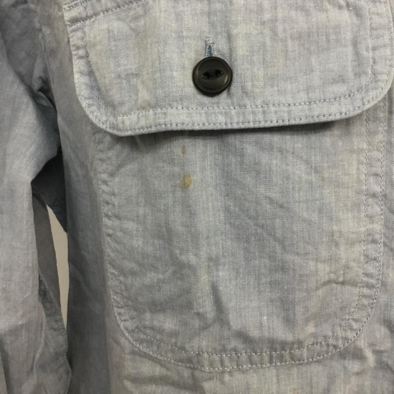 アーサスベイプ URSUS BAPE シャツ、ブラウス 長袖 M 無地 インディゴ / インディゴ /  メンズ USED 古着 中古 10066311