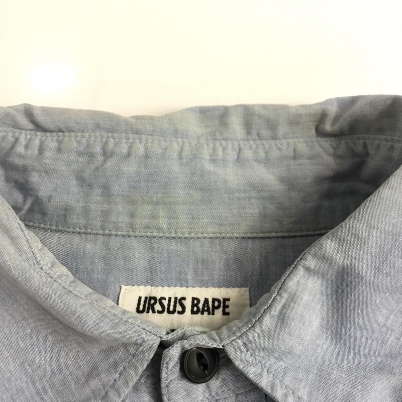 アーサスベイプ URSUS BAPE シャツ、ブラウス 長袖 M 無地 インディゴ / インディゴ /  メンズ USED 古着 中古 10066311