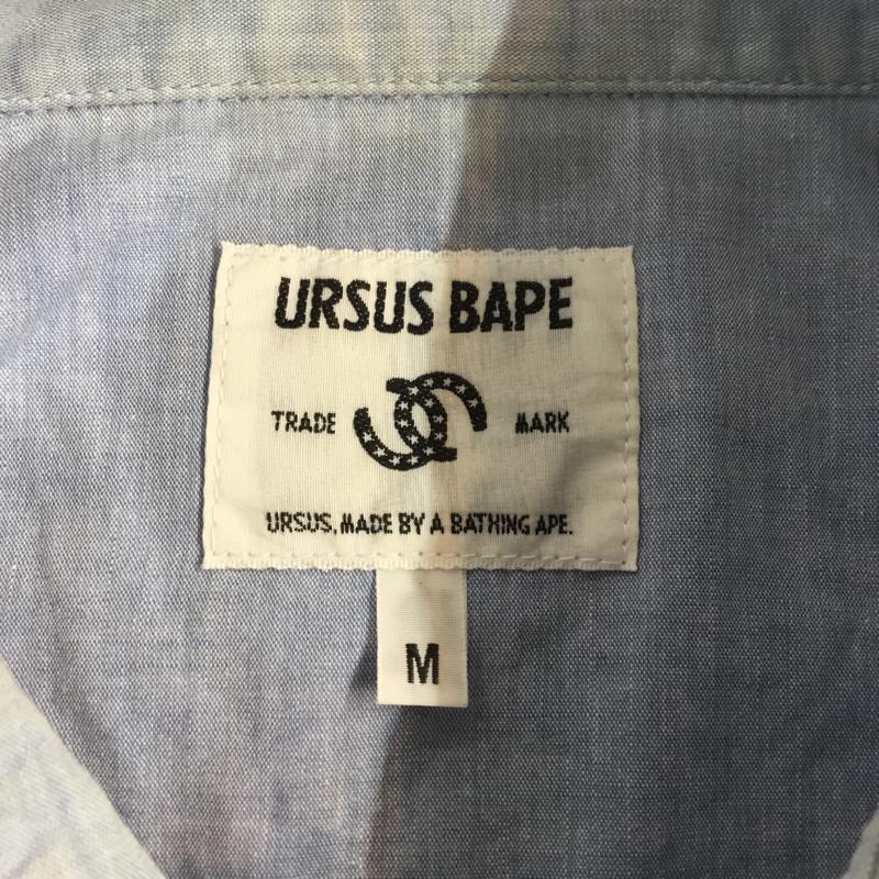 アーサスベイプ URSUS BAPE シャツ、ブラウス 長袖 M 無地 インディゴ / インディゴ /  メンズ USED 古着 中古 10066311