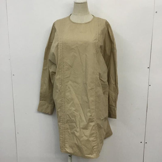 メルロー merlot ワンピース ミニスカート 無地 ベージュ / ベージュ /  レディース USED 古着 中古 10066422