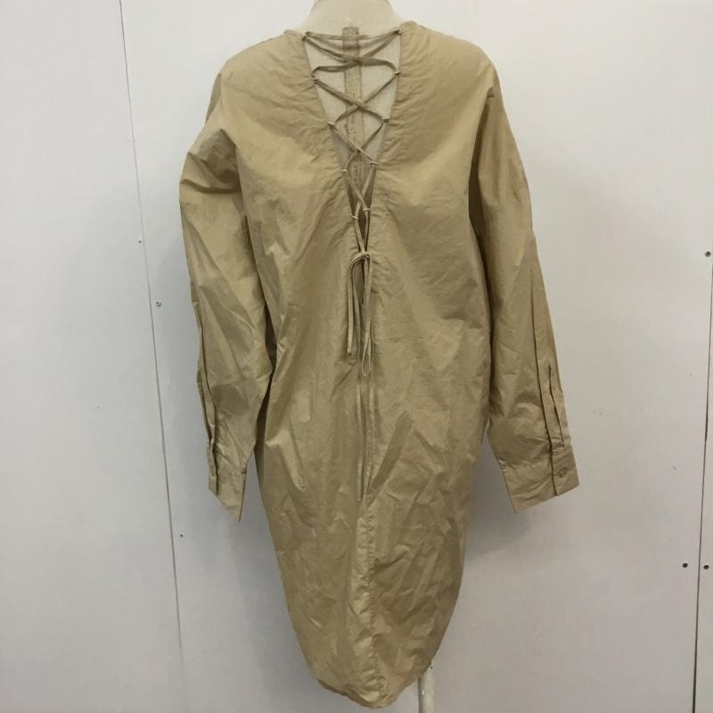 メルロー merlot ワンピース ミニスカート 無地 ベージュ / ベージュ /  レディース USED 古着 中古 10066422