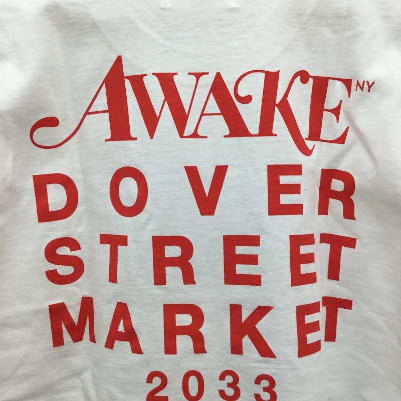 アウェーク AWAKE Tシャツ 半袖 × Dover Street Market M プリント 白 / ホワイト /  メンズ USED 古着 中古 10066440